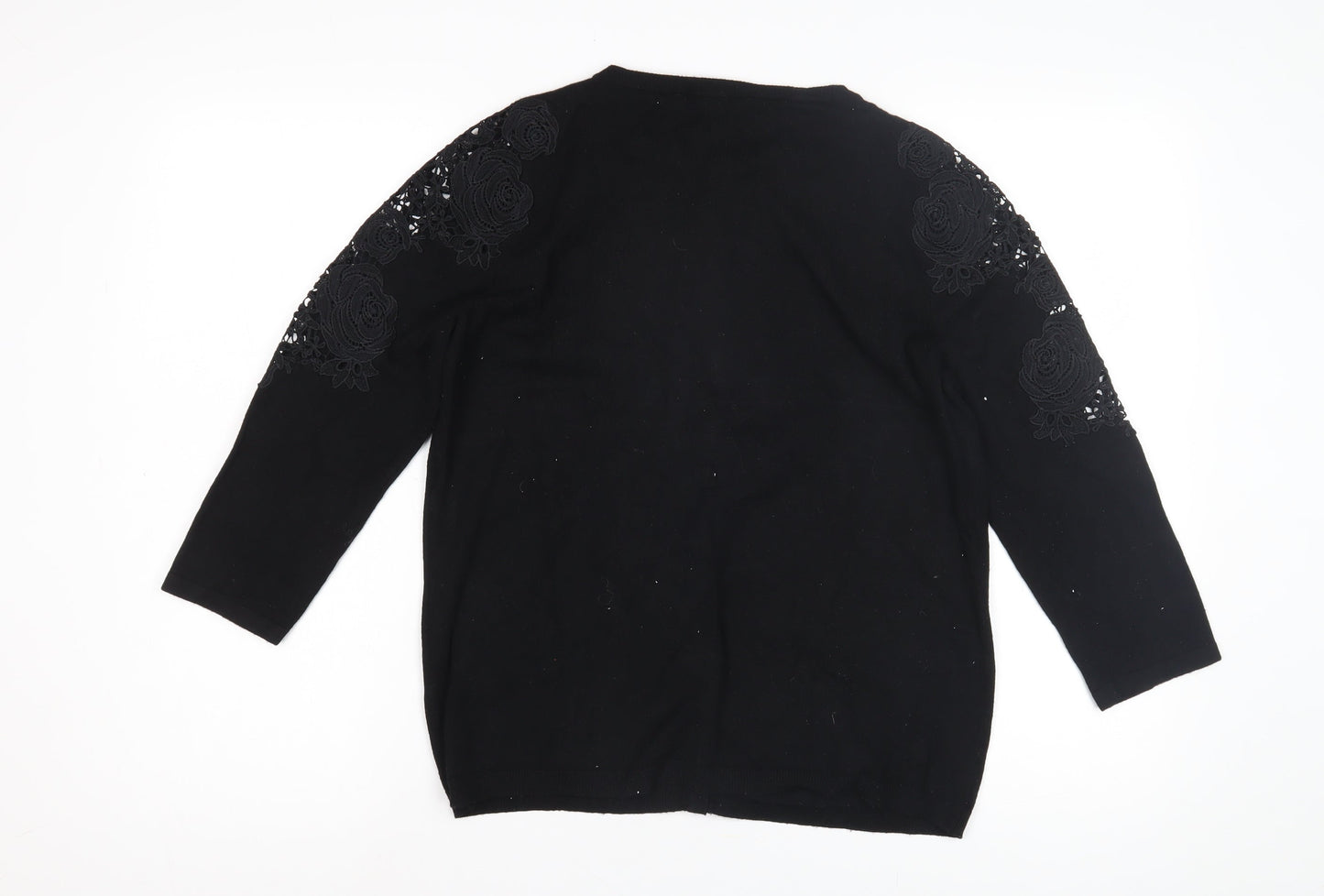 Womens UK Size 12 Bonmarché Black Cardigan Jumper
