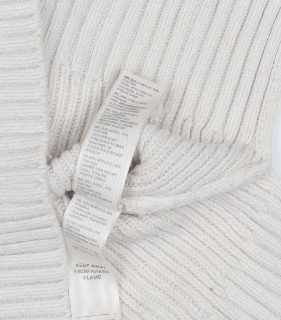 Womens UK Size 8 Fat Face Ivory Pullover Jumper