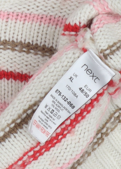 Womens UK Size XL NEXT Multicoloured Pullover Jumper