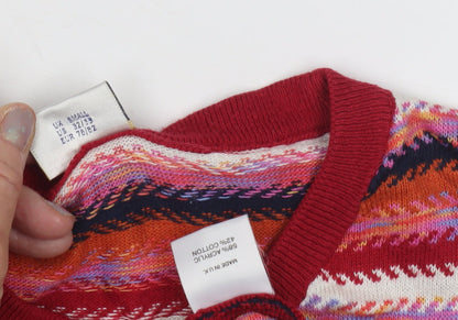 Next Women's Multicoloured Striped Knit Dress, Size S, Long Sleeve