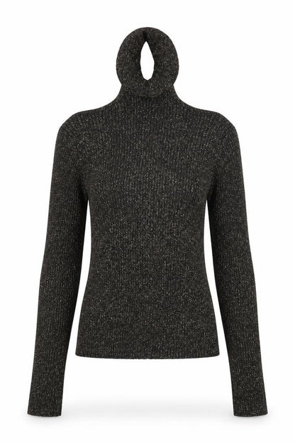 Womens UK Size S Divided Black Pullover Jumper