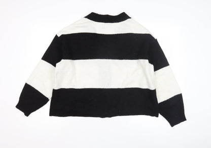 ASOS DESIGN Women's Black Striped Cardigan Size S