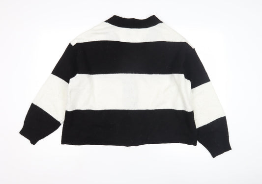 ASOS DESIGN Women's Black Striped Cardigan Size S
