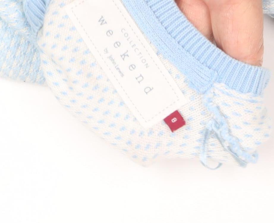 Weekend by John Lewis Women's Blue Crew Neck Jumper Size 6