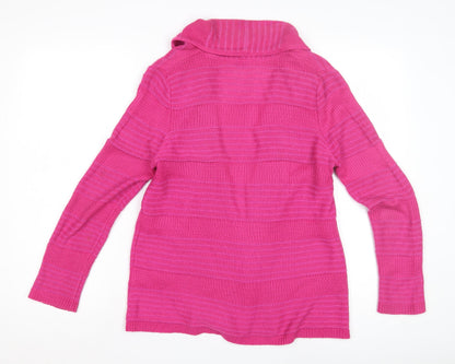 Womens UK Size 10 Marks and Spencer Pink Cardigan Jumper