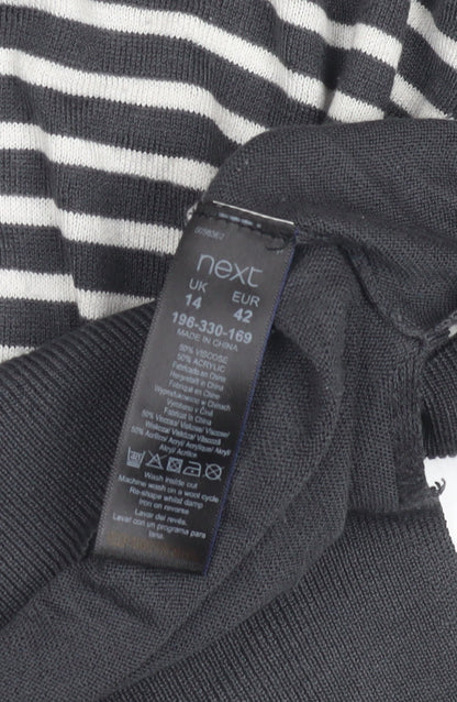 Womens UK Size 14 NEXT Black Pullover Jumper