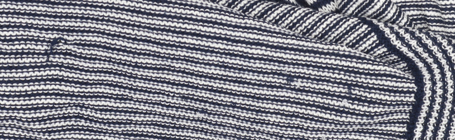 JDWilliams Women's Blue Striped Open Front Cardigan Size 20