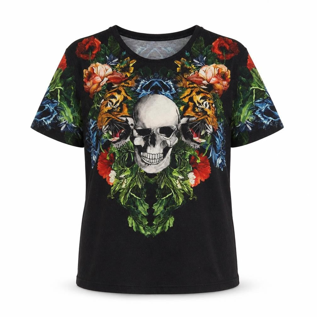 Unisex Adults UK Size 10 Zara Black Basic T-Shirt