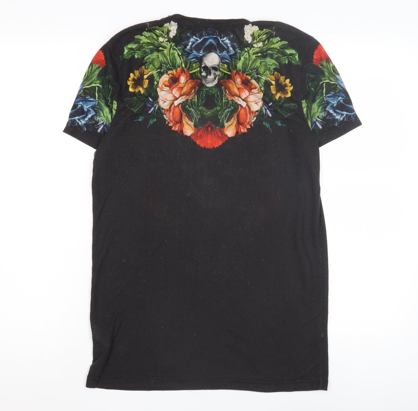 Unisex Adults UK Size 10 Zara Black Basic T-Shirt