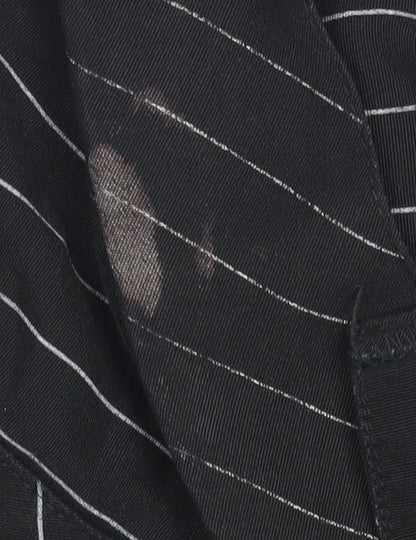 Bonmarche Black Striped Button-Up Women's Shirt Size 20