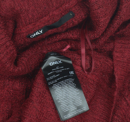 Womens UK Size S Only Red Pullover Jumper