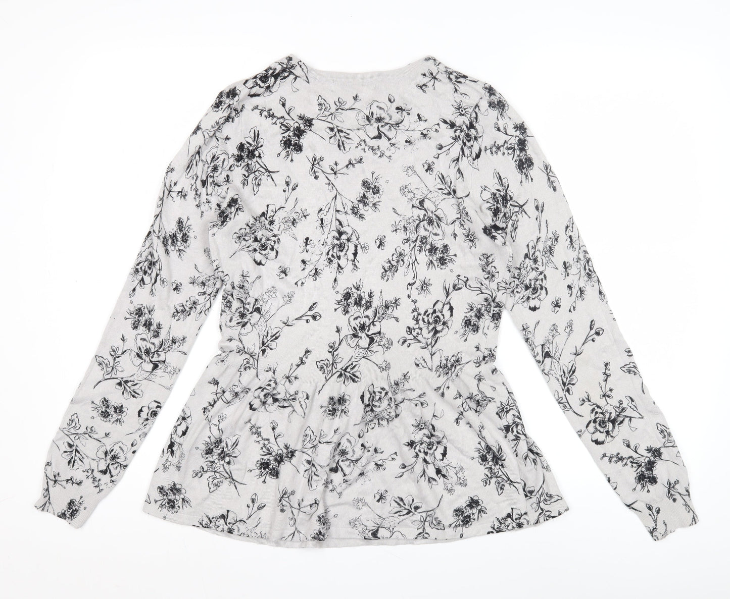 Womens UK Size 10 Marks and Spencer White Pullover Jumper