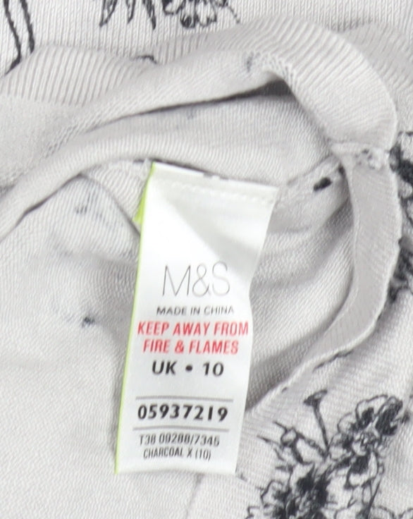 Womens UK Size 10 Marks and Spencer White Pullover Jumper