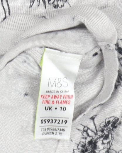 Womens UK Size 10 Marks and Spencer White Pullover Jumper