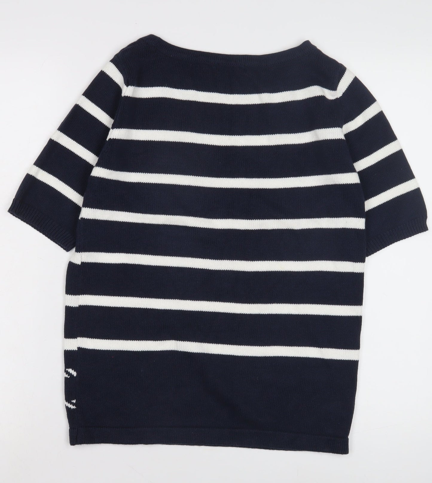 Womens UK Size 10 M&Co Blue Pullover Jumper