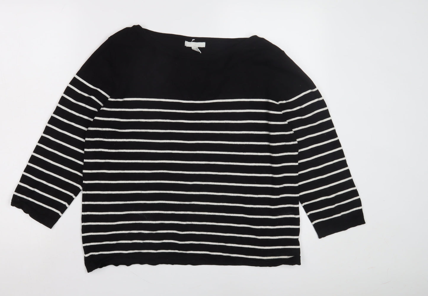 Womens UK Size L H&M Black Pullover Jumper