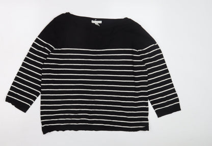 Womens UK Size L H&M Black Pullover Jumper
