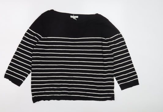 Womens UK Size L H&M Black Pullover Jumper