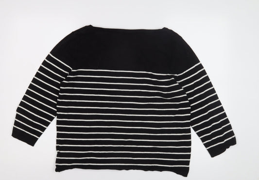 Womens UK Size L H&M Black Pullover Jumper