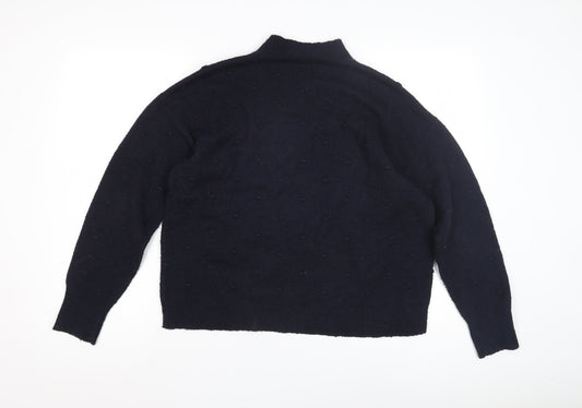 Womens UK Size S Oasis Black Pullover Jumper