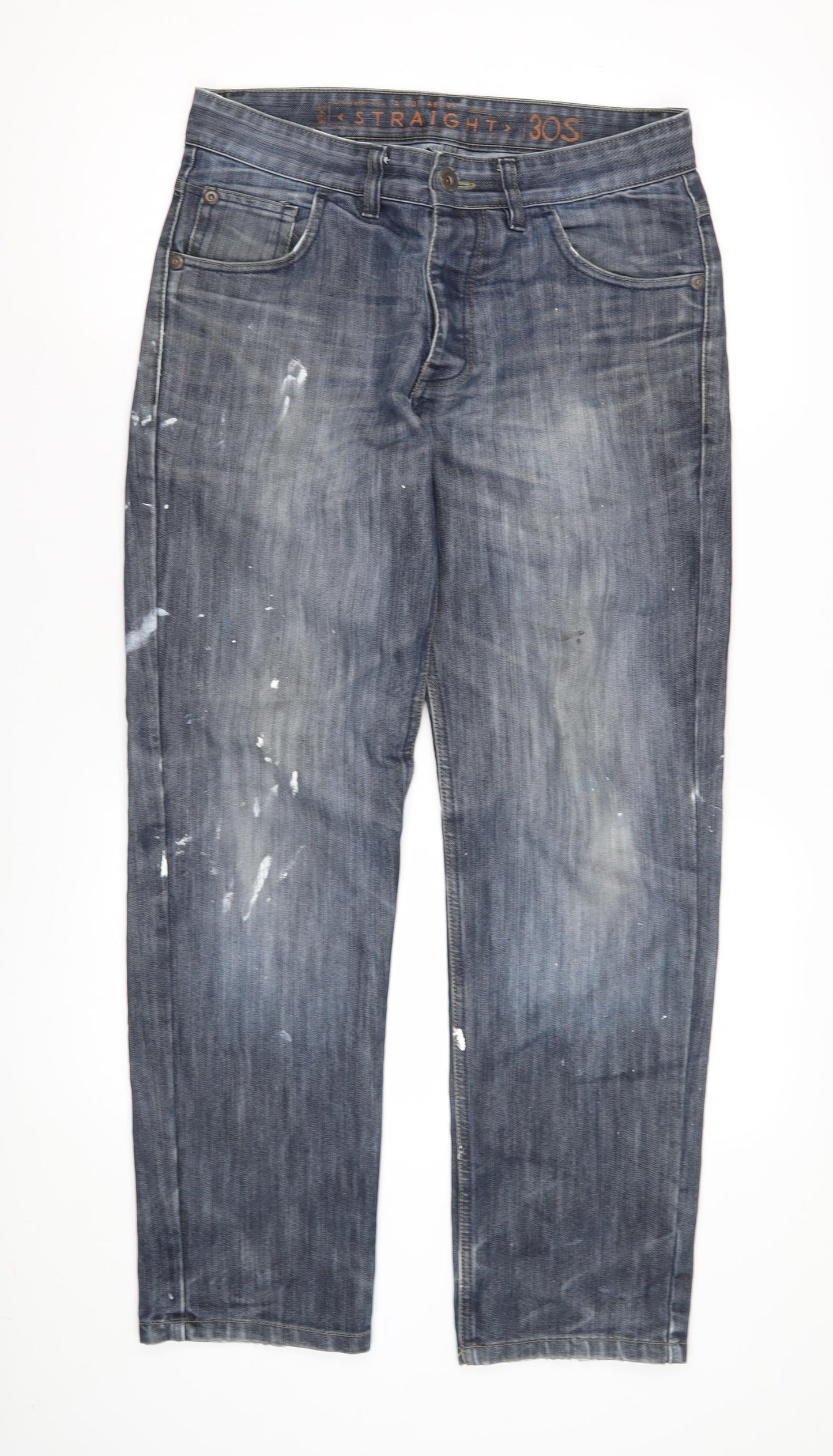 Mens UK Size 30 S NEXT Regular Fit Straight Blue Jeans