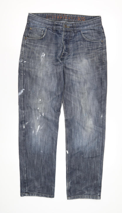 Mens UK Size 30 S NEXT Regular Fit Straight Blue Jeans