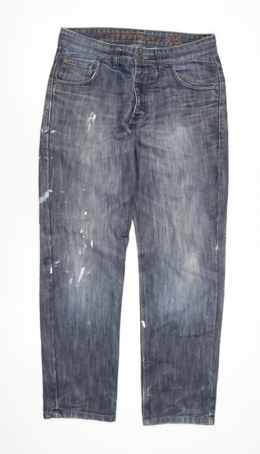 Next Men's Blue Straight Jeans 30 S Regular Fit