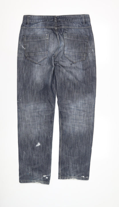 Mens UK Size 30 S NEXT Regular Fit Straight Blue Jeans