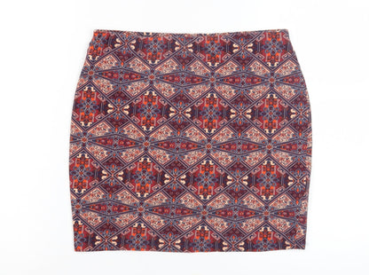 New Look Women's Multicoloured Pencil Skirt Size 12