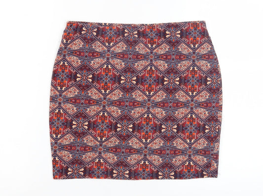 New Look Women's Multicoloured Pencil Skirt Size 12