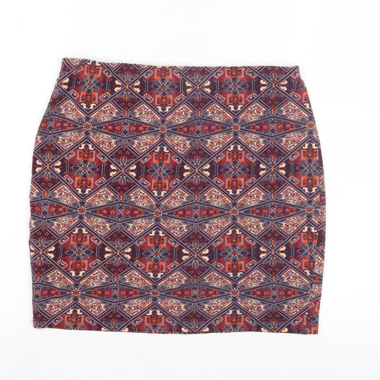 New Look Women's Multicoloured Pencil Skirt Size 12