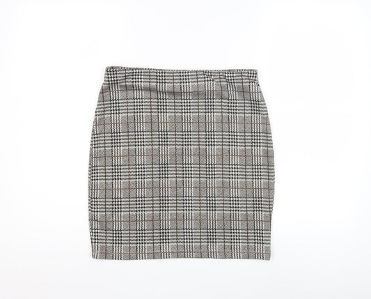New Look Women's Check Short Pencil Skirt - Size 10