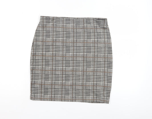 New Look Women's Check Short Pencil Skirt - Size 10