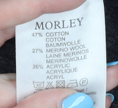 Morley Men's Black V-Neck Pullover Jumper L