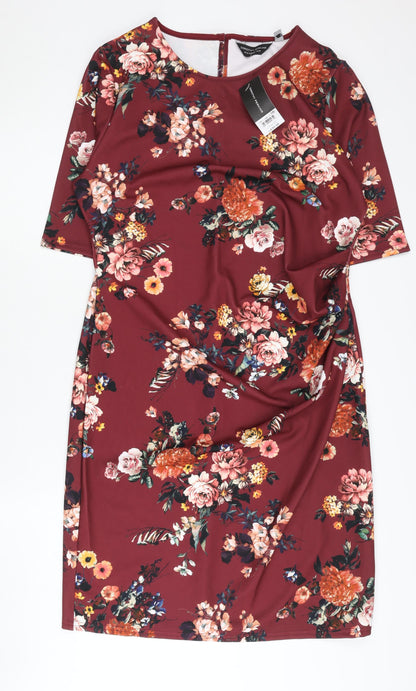 Dorothy Perkins Women's Multicoloured Floral Dress, Size 18
