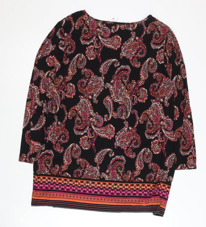 Womens UK Size 18 Roman Multicoloured Basic Blouse
