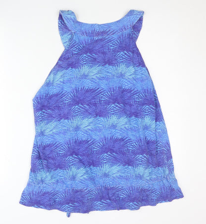 Mandaray Women's Blue Floral Tunic Tank Top Size 16