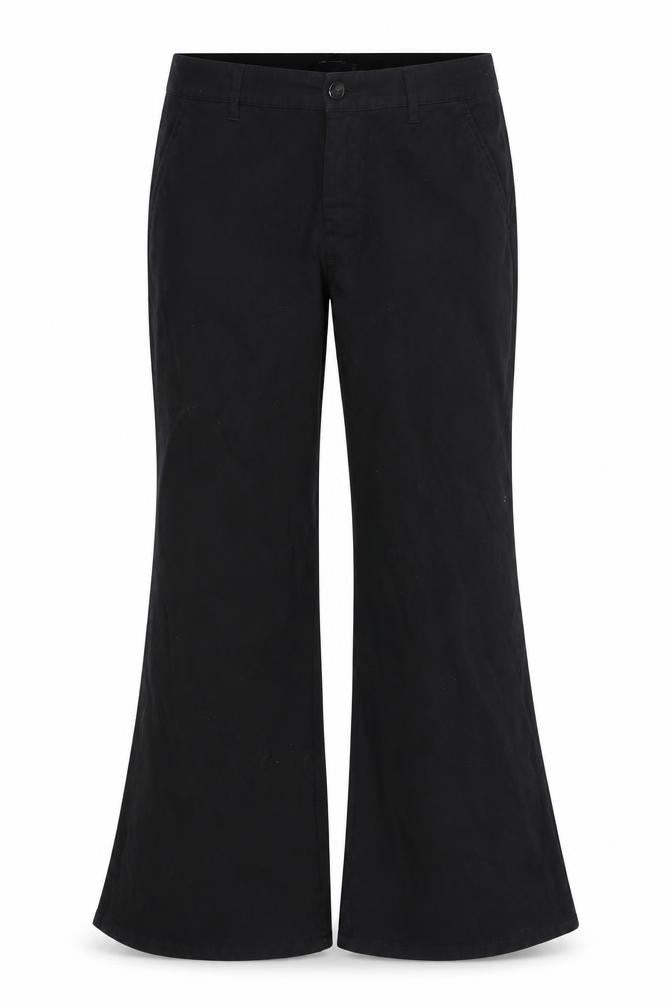 Womens UK Size 33 ASOS DESIGN Regular Fit Casual Black Trousers