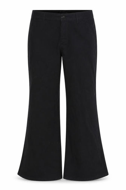 Womens UK Size 33 ASOS DESIGN Regular Fit Casual Black Trousers