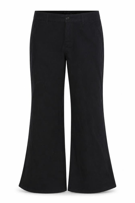 Womens UK Size 33 ASOS DESIGN Regular Fit Casual Black Trousers
