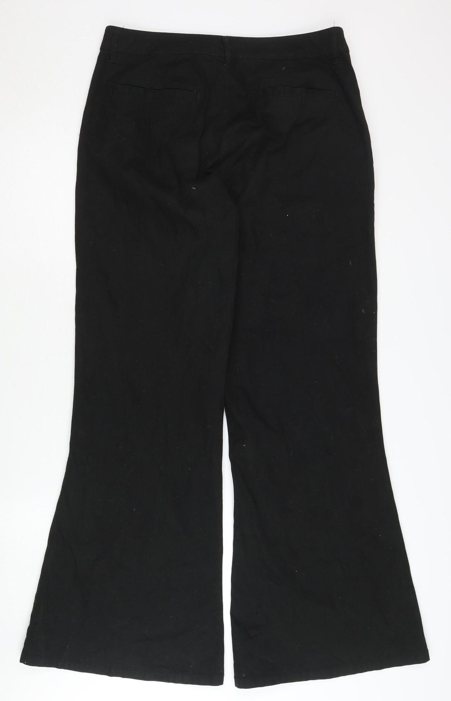 ASOS DESIGN Women's Black Flared Trousers
