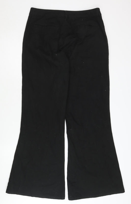 ASOS DESIGN Women's Black Flared Trousers