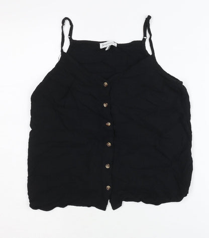 Womens UK Size 10 Warehouse Black Camisole Blouse