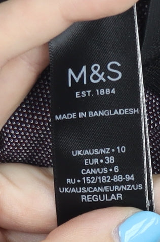 Marks and Spencer Women's Check Pencil Skirt Size 10