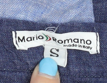 Mario Romano Women's Multicoloured Linen Dress - S, Sleeveless