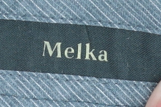 Melka Men's Beige Regular Fit Pleated Trousers