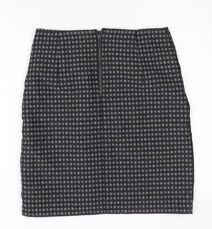 Marks and Spencer Women's Black Geometric Pencil Skirt Size 8