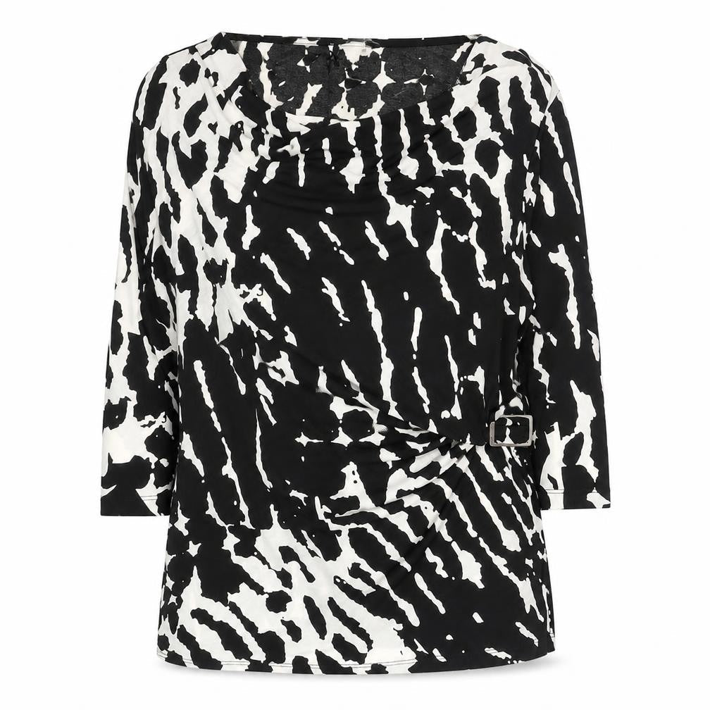 Womens UK Size 18 Nightingales Black Wrap Blouse
