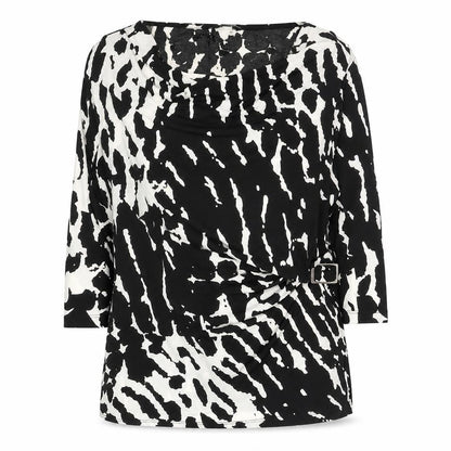 Womens UK Size 18 Nightingales Black Wrap Blouse