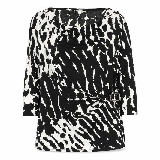 Womens UK Size 18 Nightingales Black Wrap Blouse